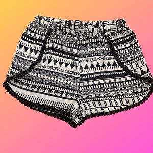 Black & White Shorts